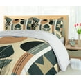 thumbnail image 5 of Ambesonne Monstera Duvet Cover Set, Mid Century Boho Abstract, Calking, Pale Reseda Green and Camel, 5 of 6