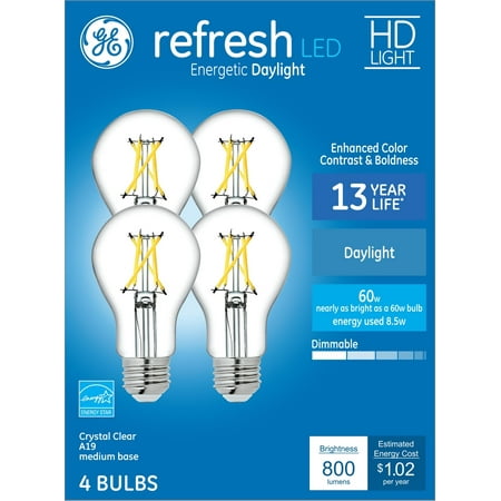 

New GE 93129022 A19 LED Light Bulb 8.5 Watts Each