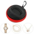 thumbnail image 5 of FRCOLOR Watch Storage Bag 1Pc Professional Watch Storage Bag Useful Storage Bag Outdoor Storage Container (Black),4.13"X3.74"X2.36", 5 of 5