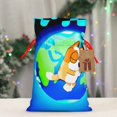 thumbnail image 4 of Yiaed Bluey Print Christmas Small Burlap Bags with Drawstring, Burlap Gift Bags Christmas Linen Treat Sacks Gift Wrapping Bags Xmas Holiday Party-Medium, 4 of 7
