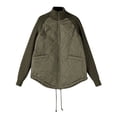 thumbnail image 5 of HAJWOH Womens Puffer Jacket Lightweight Knit Patchwork Zip Up Long Sleeve Quilted Jackets Warm Winter Outerwear 2026, 5 of 7
