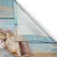 thumbnail image 3 of Ambesonne Letter U Kitchen Curtains, Underwater Coastal U, 55"x39", Dark Coral Pale Blue, 3 of 3