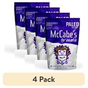 (4 pack) McCabe's Granola Cran Bedrock Berries, Grain Free, Gluten Free, Cranberry, 8 oz