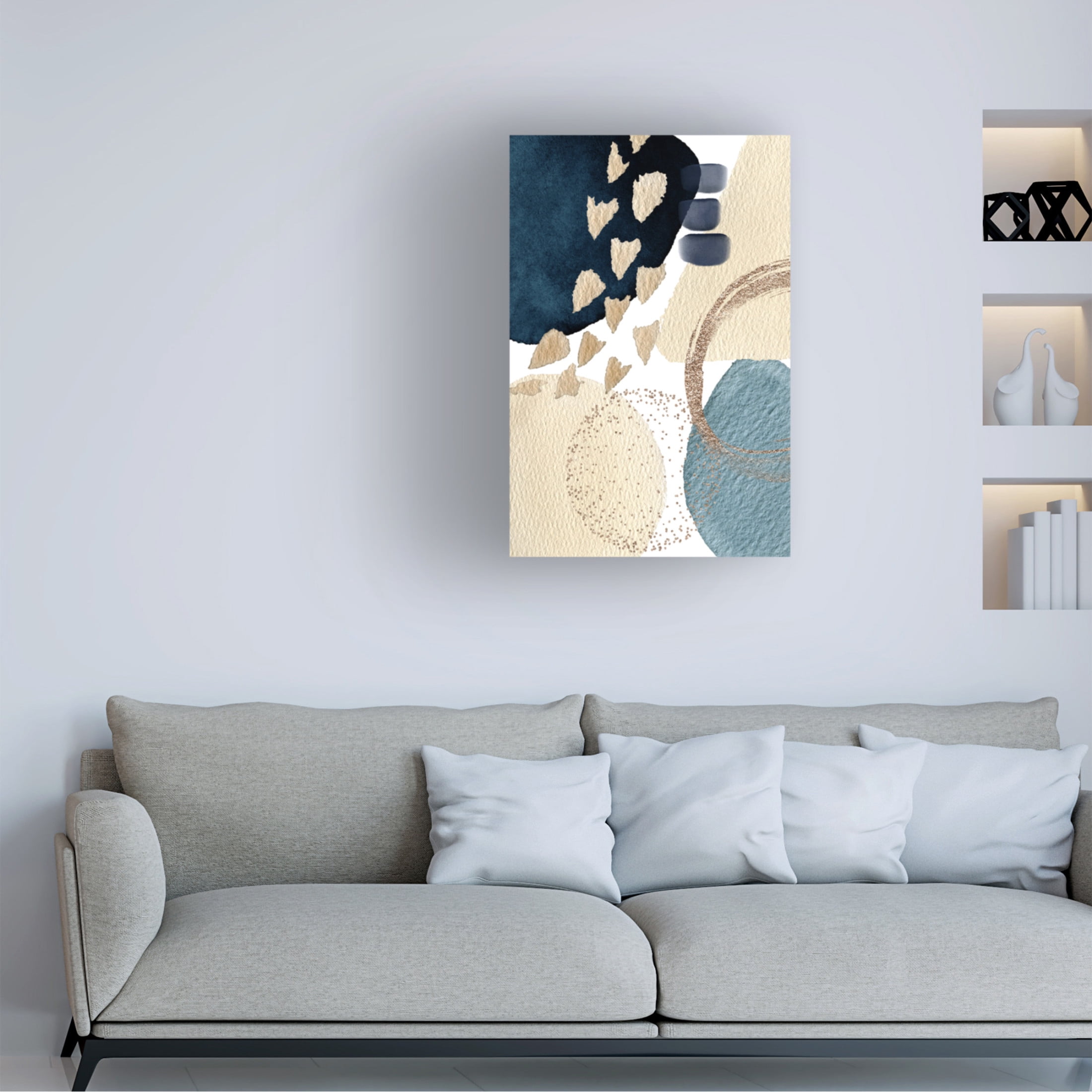 Trademark Fine Art Sally Ann Moss Blue Beauty 2 Canvas Wall Art