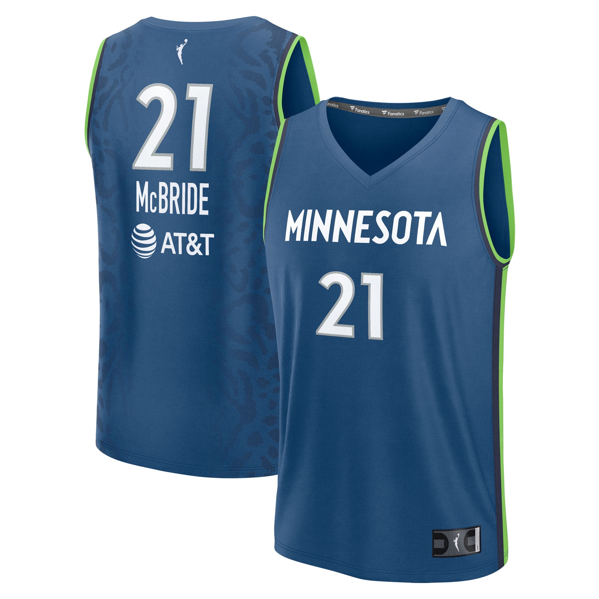 Unisex Fanatics Kayla McBride Blue Minnesota Lynx Explorer Edition Fast Break Replica Jersey