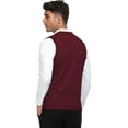 thumbnail image 4 of HAOMEILI Men's Sleeveless V Neck Pullover Sweater Slim Fit Casual Solid Sweater Vest, 4 of 6