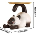 thumbnail image 1 of Bol de Rangement en Forme de Chat en Résine pour Bonbons, Clés, Bijoux, Entrée, Table, Salon, Chambre, Armoire, 1 of 1
