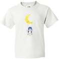 thumbnail image 3 of Inktastic Cute Fairy, Fairy On The Moon, Fairy On A Swing Youth T-Shirt, 3 of 5
