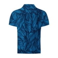 thumbnail image 5 of Mens Manga Corta Botón Abajo Camisas con Bolsillo Pulover Botón de Impresión de la Camisa de Solapa de Poliéster Cuello de Vuelta, Blusa Casual para Hombres, 5 of 5