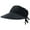 Black, variant on BadPiggies Sun Visor Hat for Women Large Brim Summer UV Protection Beach Cap Golf Sports Adjustable Hat (Black)