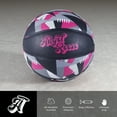 thumbnail image 4 of Angel Reese Signature Basketball 28.5” – Outdoor Rubber Ball for Youth & Teens, Colorful Street Style Design, Intermediate Size 6, Official Grip & Bounce, 4 of 5