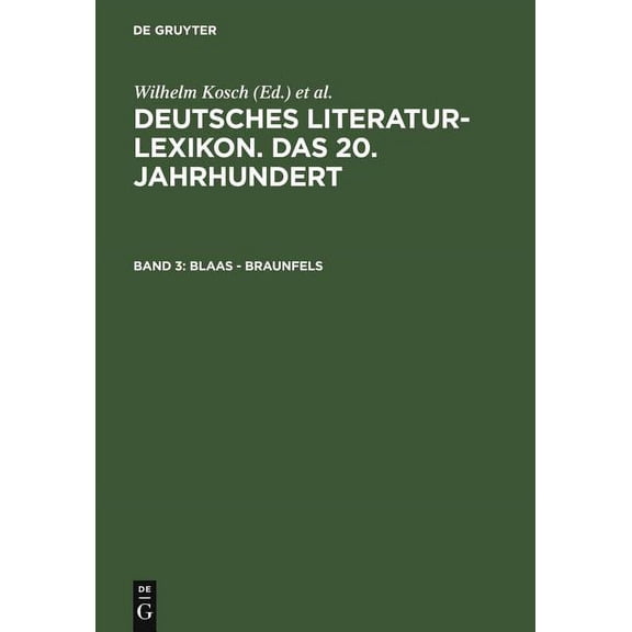 Blaas - Braunfels (Hardcover)