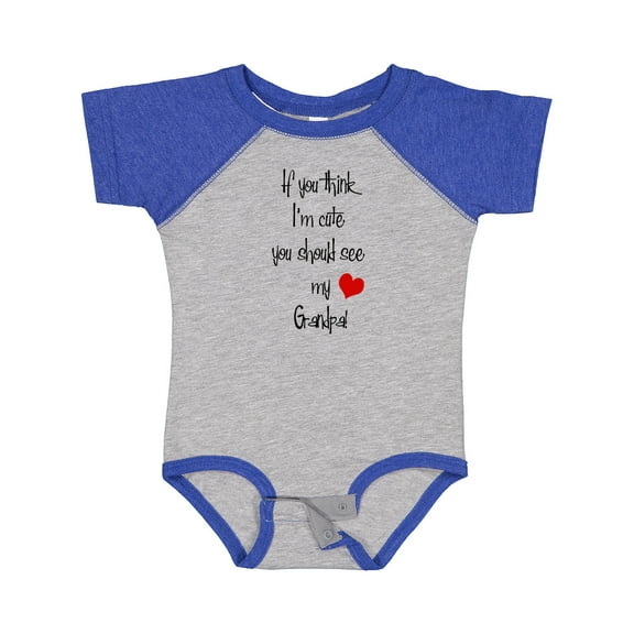 Inktastic Cute Grandpa Boys or Girls Baby Bodysuit