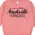 thumbnail image 3 of Inktastic From Nashville, Tennessee State Capital Distressed Text Toddler Sweatshirt, 3 of 4