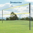 thumbnail image 6 of Volleyball Net,12FT/32FT Portable Volleyball Net with Carry Bag for Backyard,Adjustable Height,Freestanding Design,Idea for  Beach, Indoor and Outdoor, Serving, Hitting Drills Games, 6 of 6