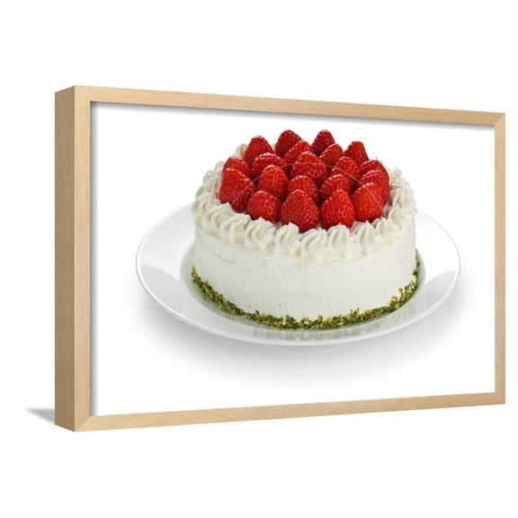 Homemade Strawberry Cake, Framed Art Print Wall Art by oysy Sold by Art.Com