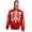 Red, variant on Calhoun Men's Glow in The Dark Skeleton Costume Zip Hoodie (Black, XX-Large)