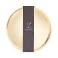 thumbnail image 6 of Viski Round Gold Serving Tray, Stainless Steel with Gold Plating, Perfume Tray, 6 of 6