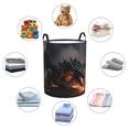 thumbnail image 7 of Cauagu Fiery Black Dragon Attack for Laundry Basket,Collapsible Organizer Basket for Storage Bin Toy Bins Gift Baskets Bedroom Clothes Children Nursery Hamper -Medium, 7 of 7