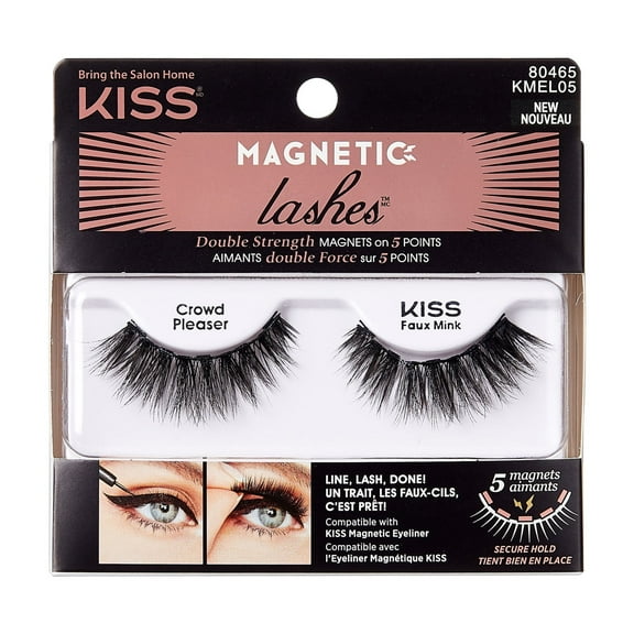 KISS Magnetic, False Eyelashes, Crowd Pleaser, 16 mm, 1 Pair