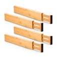 thumbnail image 1 of Separadores de cajones Utoplike Bamboo Kitchen, 4 unidades, ajustables, 1 of 7