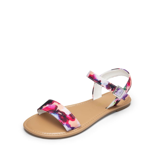 Sandalia DREAM PAIRS HOBOO-N para mujer con diseño floral, talla 10