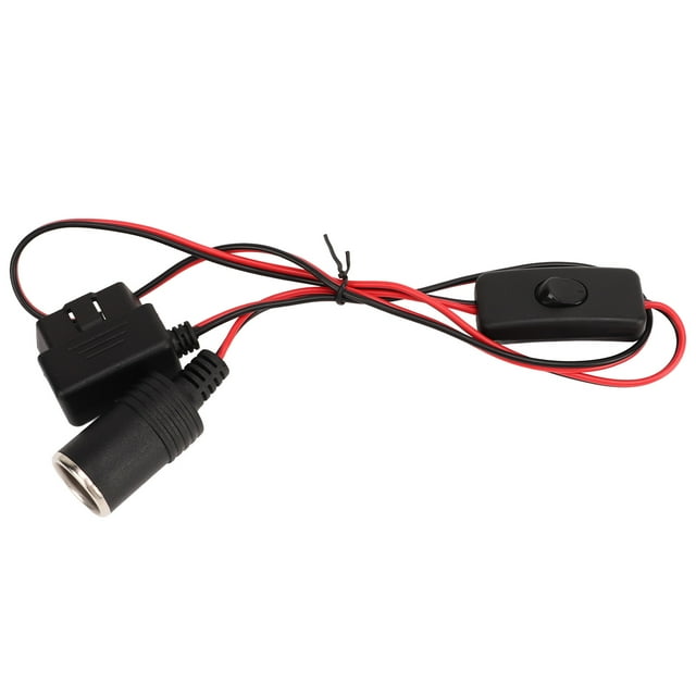 Enchufe Para Encendedor De Cigarrillos OBD2, Adaptador De Enchufe Para Encendedor De Cigarrillos Plug And Play Flexible De 1 Metro De 16 Pines Para Aspiradoras De Automóviles Para