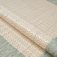 thumbnail image 5 of 7.5' Beige and Green Square Polypropylene Area Throw Rug, 5 of 6