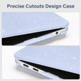 thumbnail image 2 of MOSISO Compatible with MacBook Air 13 inch Case 2025 2024 2023 2022 M4 A3240 M3 A3113 M2 A2681, Sparkly Glitter Hard Shell&Keyboard Cover&Screen Film&Pouch for MacBook Air 13.6 inch Case, 2 of 8