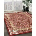 thumbnail image 3 of Ahgly Company Machine Washable Indoor Rectangle Traditional Tangerine Pink Area Rugs, 6' x 9', 3 of 7