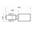 thumbnail image 4 of Adaptador de conversión de tanque plano, válvula de gas para camping, dorado, 4 of 4