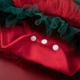 thumbnail image 5 of Otqutp New Born Baby Girl Christmas Outfit My First Christmas Dress Girls Long Sleeve Bowknot Tulle Tutu Skirt Santa Clothes, 5 of 6