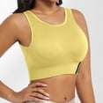 thumbnail image 2 of IWRICH Women's High Support Sports Bras Everyday Comfy Bras Racerback High Supportive Stretchy Tank Tops for Yoga Athletic Running Yellow XL, 2 of 4