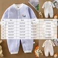 thumbnail image 3 of 18-24 Months Toddler Infant Print Rompers,Cute Cartoon Long Sleeve Baby Jumpsuit,Soft Warm Fall Winter Unisex Onesie for Infant Boys Girls 12 18 24 Months 2T 3T,Pink, 3 of 6