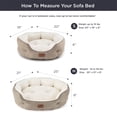 thumbnail image 6 of U By Bedsure Dog Beds for Small Dogs - Round Cat Beds for Indoor Cats, Washable Pet Bed for Puppy and Kitten with Slip-Resistant Bottom, 20 Inches, Camel, 6 of 9