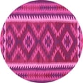 thumbnail image 1 of Ahgly Company Indoor Round Oriental Pink Traditional Area Rugs, 7' Round, 1 of 4