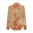 thumbnail image 5 of Women's Long Sleeve Shirts Dressy Casual Blouses Trendy Work Office Outfits Spring Tops, 5 of 5