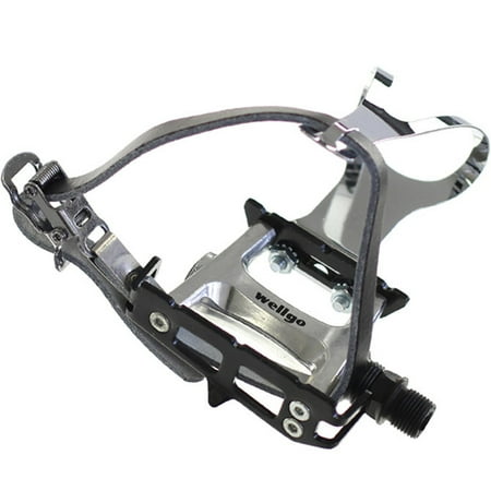 - Wellgo Track Fixie Bike Pedals Toe Clips and Leather Straps