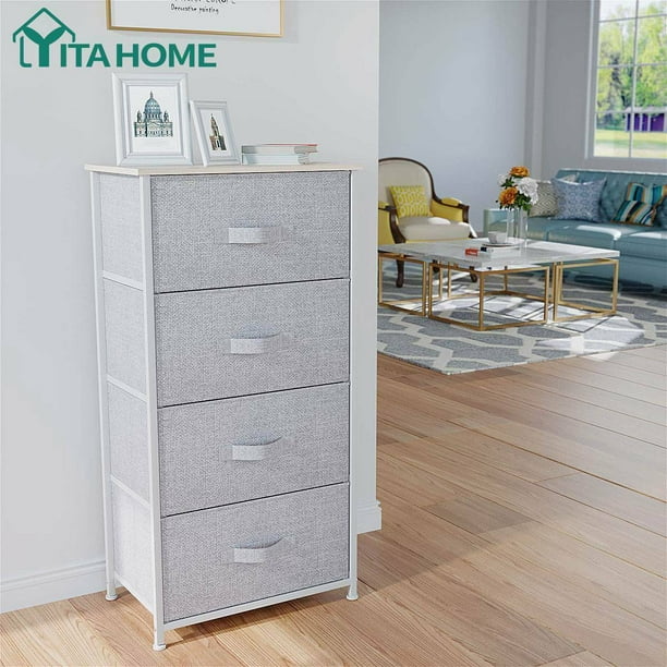 This fabric dresser not only a closet organizer but. yitahome wide drawer dresser storage unit shelf organizer bins chest 4 fabric drawers