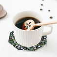 thumbnail image 5 of Yiaed Fun Panda Playing With Bamboo Leaves Print Leather Coasters for Drinks - Cup Coasters Coffee Table Kitchen Table Bar, Home & Office Gifts Handmade Drink Coasters-Octagon, 5 of 6