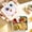 Beige, variant on QuanTara Chick Lunch Box, Microwave Safe Plastic Bento Box with Dipping Sauce Container & Utensils, 9.06x7.48x3.54in, Beige