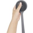 thumbnail image 4 of Cepillo de Silicona para Ducha y Baño con Mango largo Sin BPA hipoalergénico ecológico gris Brillar, 4 of 5