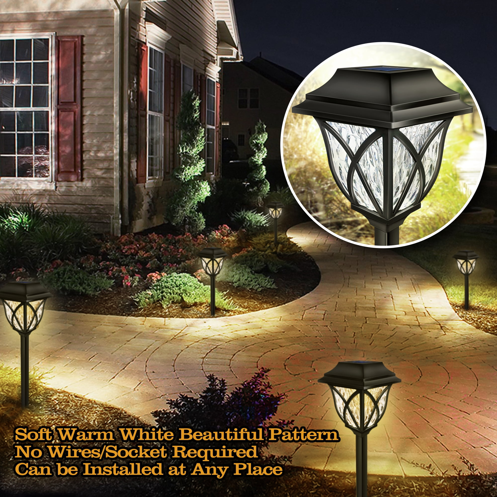 Details about   Waterproof 12Pcs Solar Lawn Light Super Brightness Garden Lawn Patio Yard Lamp 