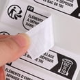 thumbnail image 3 of Minkissy 2000 Pieces Garbage Classification Sign Stickers Recycle Decal Paper for Recycling, 3 of 5