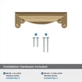 thumbnail image 4 of Amerock Inspirations 3 inch (76mm) Center-to-Center Champagne Bronze Cabinet Cup Pull, 10 Pack, 4 of 5