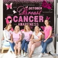 thumbnail image 3 of Breast Cancer Awareness Backdrop Pink Ribbon Love Hope Support Courage Photography Background October Breast Cancer Prevention Breast Cancer Charity Fundraising Decorations Banner Photo Booth Props, 3 of 6