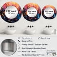 thumbnail image 3 of Designart "Rhapsodic Vinyl Record I" Music Rund Mirror For Wall Decor - Large Multi-Color Round Mirror - Round Mirror 23" x 23" Inch - Wall Mounted Round Large Mirror, 3 of 5