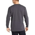 thumbnail image 2 of Dickies Men's T-Shirt Heavyweight Pocket Long Sleeve Relaxed Fit T-Shirt, Charcoal Gray (CH), XL, 2 of 2