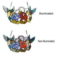 thumbnail image 3 of Lighting NECTAR Tiffany-style Animal Design Window Panel 15" x 8", 3 of 4