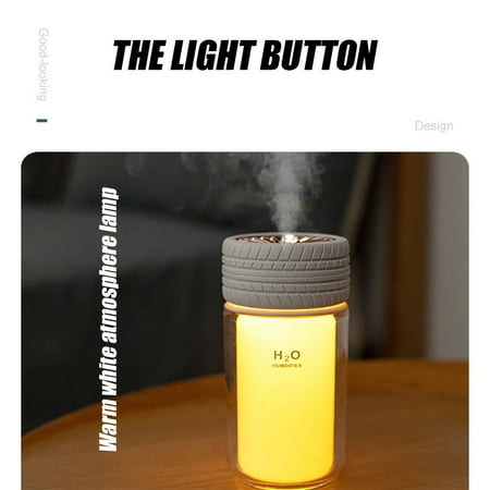 

Christmas Clearance! SuoKom Creative Tire Humidifier Spray With USB Night Light Tire Air Purifier Humidifier
